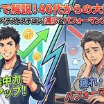 【データで解説】40代から急減する男性ホルモンとパフォーマンス低下の科学的メカニズム